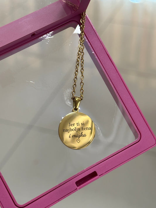 Personalizovana ogrlica Coin