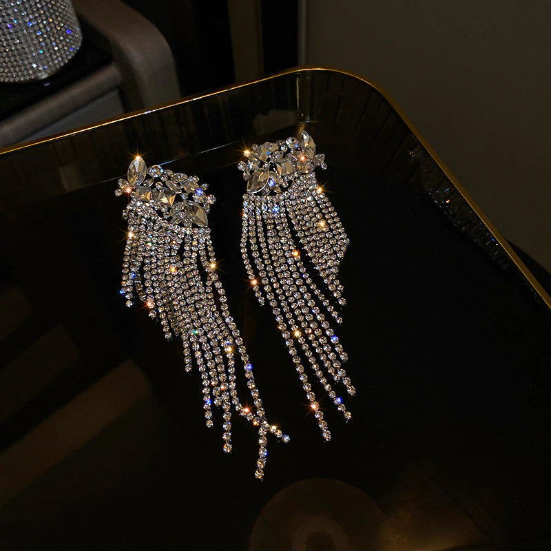 Naušnice Rhinestone