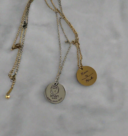 Personalizovana ogrlica Coin