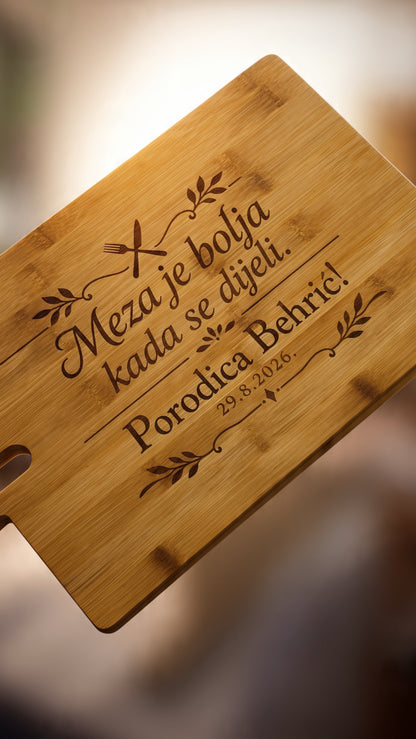 Personalizovana daska za mezu Bambo