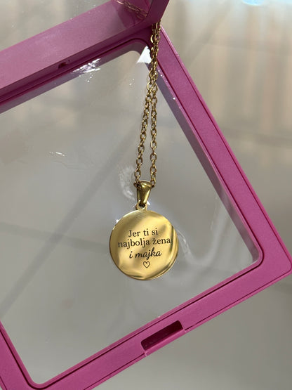 Personalizovana ogrlica Coin