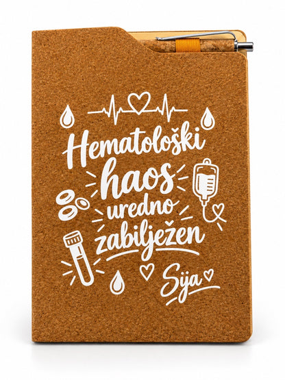 Notes A5 od pluta sa hemijskom olovkom