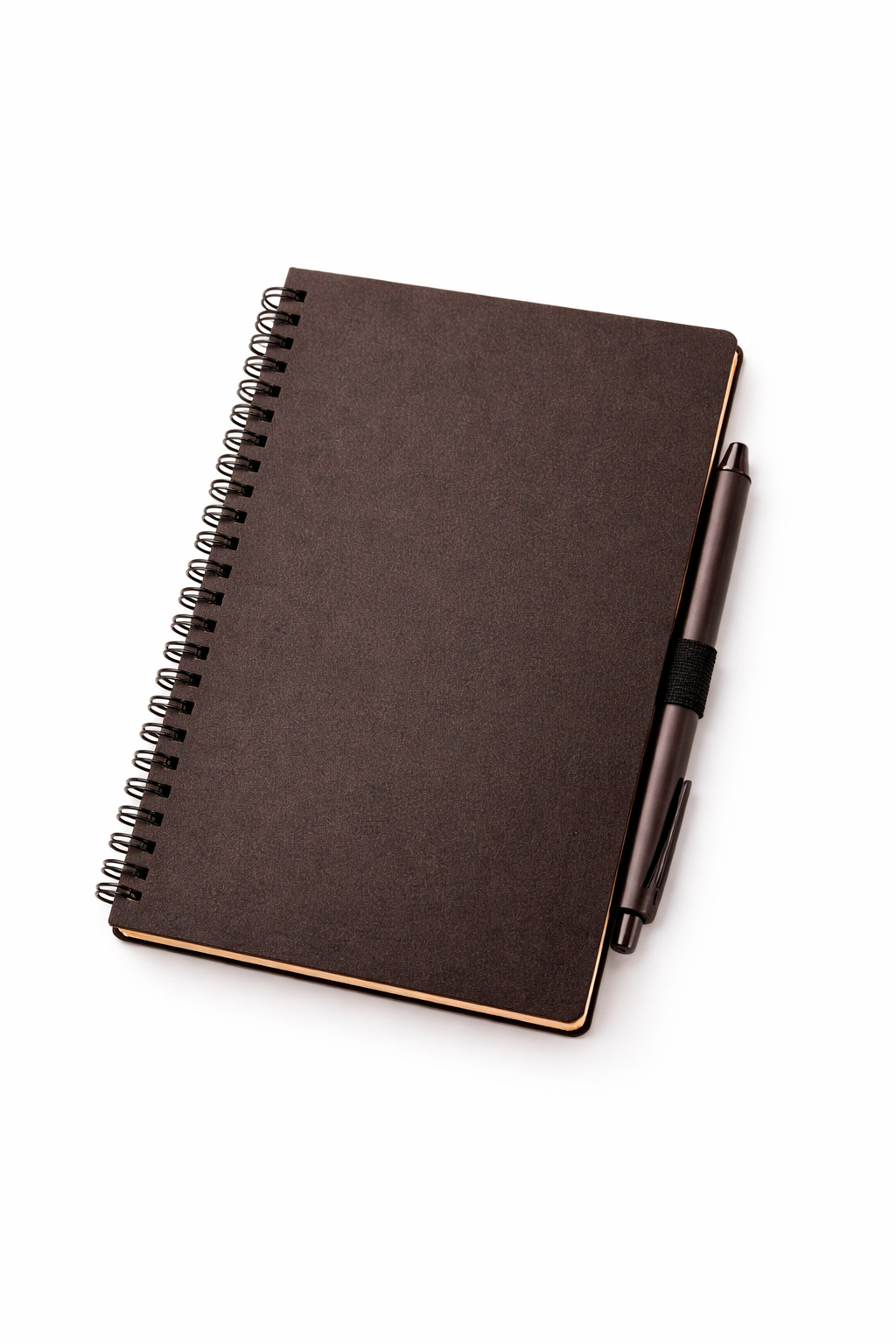 Notes A5 sa koricama od kafe i hemijskom olovkom