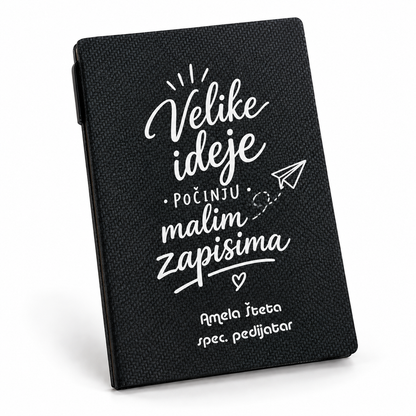 Personalizovani A5 notes sa hemijskom Tee