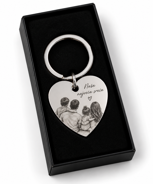 Personalizovani privjesak Heart T